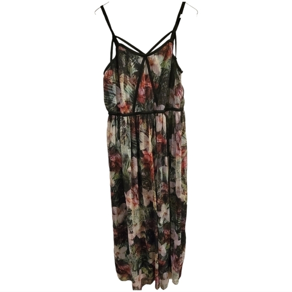 Lane Bryant Floral Maxi Dress Size 14 - Picture 3 of 7